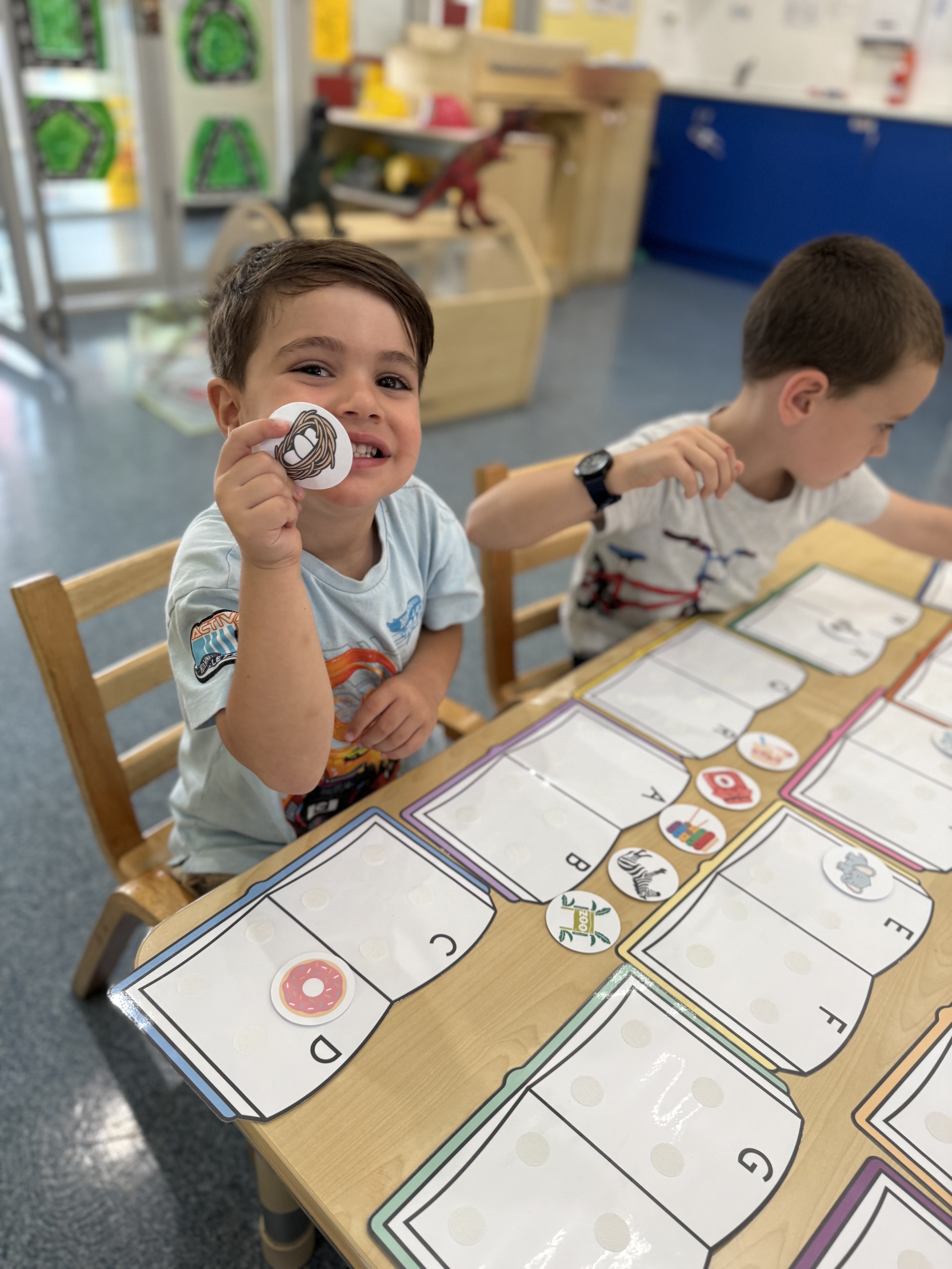 Child happy during learning time